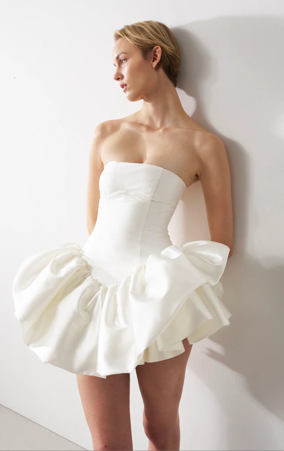 Bon Bride mini modern strapless mini feestjurkje