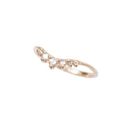 Gouden Beacen ring met diamanten van Laurie Fleming