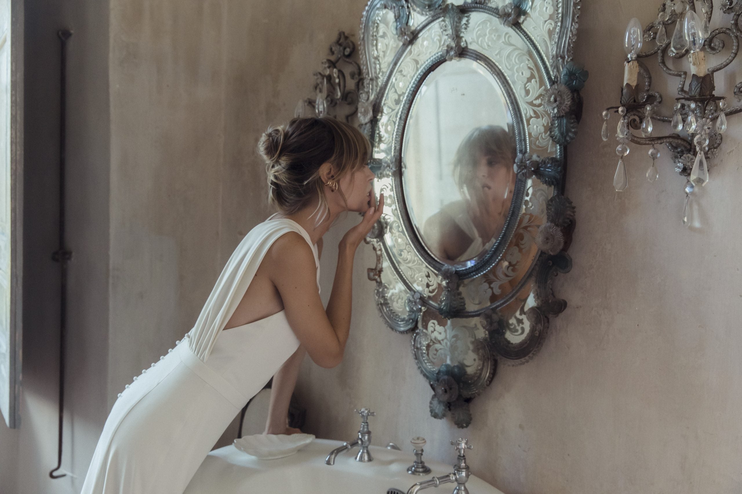 Laure de Sagazan Bloom romantische trouwjurk