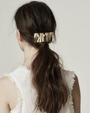 Lelet NY Crinkle gouden haarklem