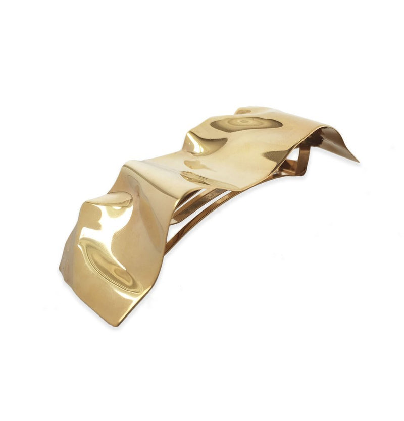 Lelet NY Crinkle gouden haarklem