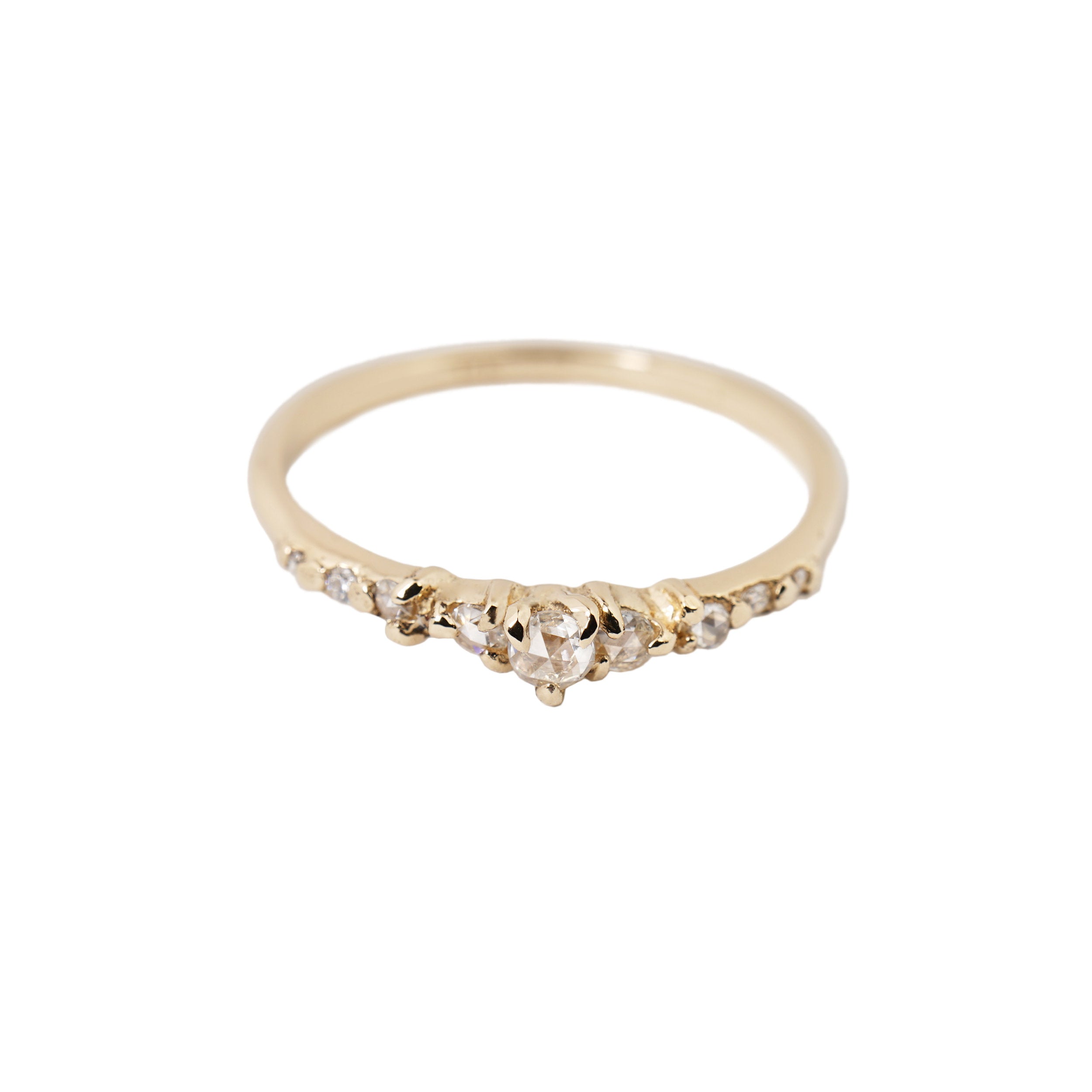 Gouden Cyndra ring met diamanten van Laurie Fleming