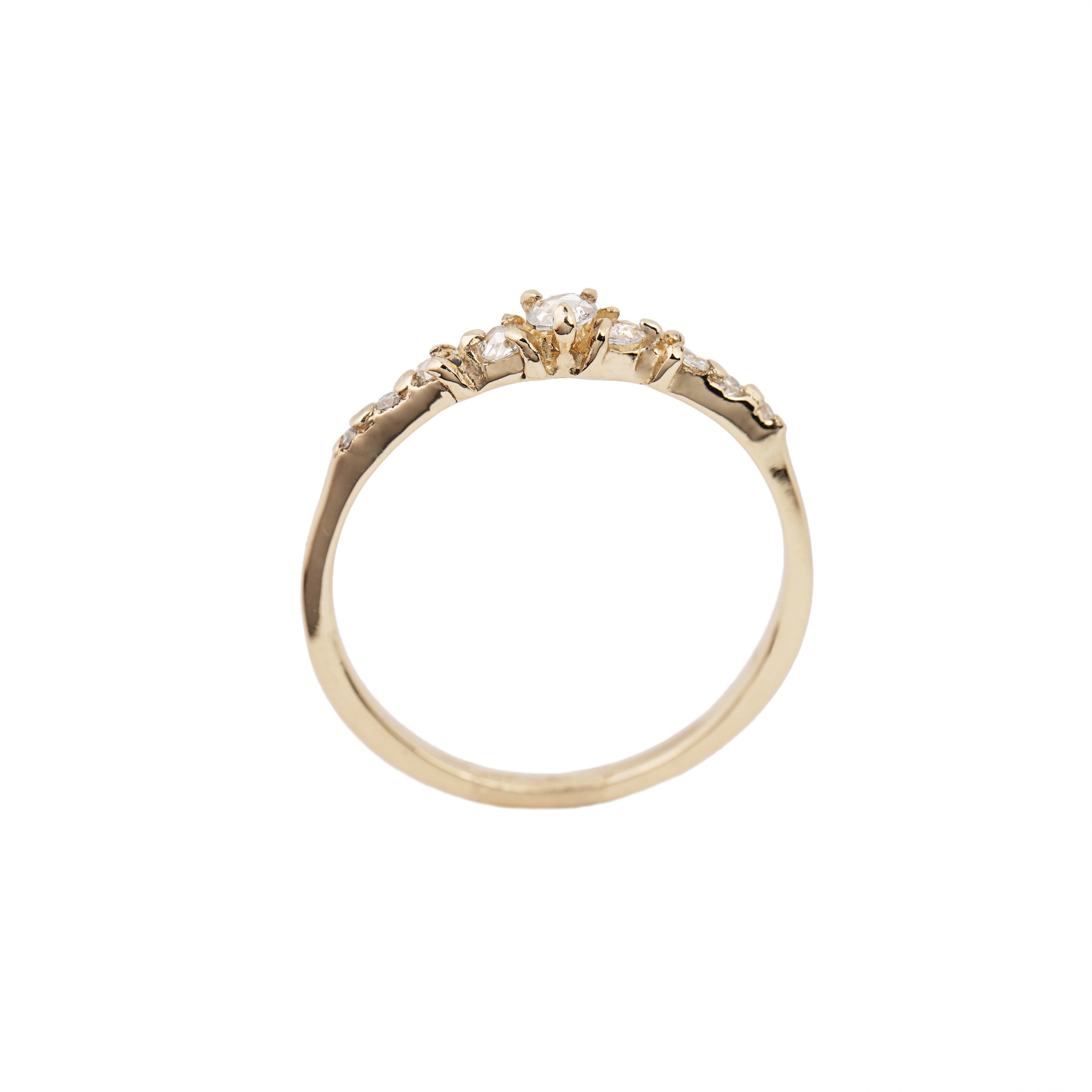 Gouden Cyndra ring met diamanten van Laurie Fleming