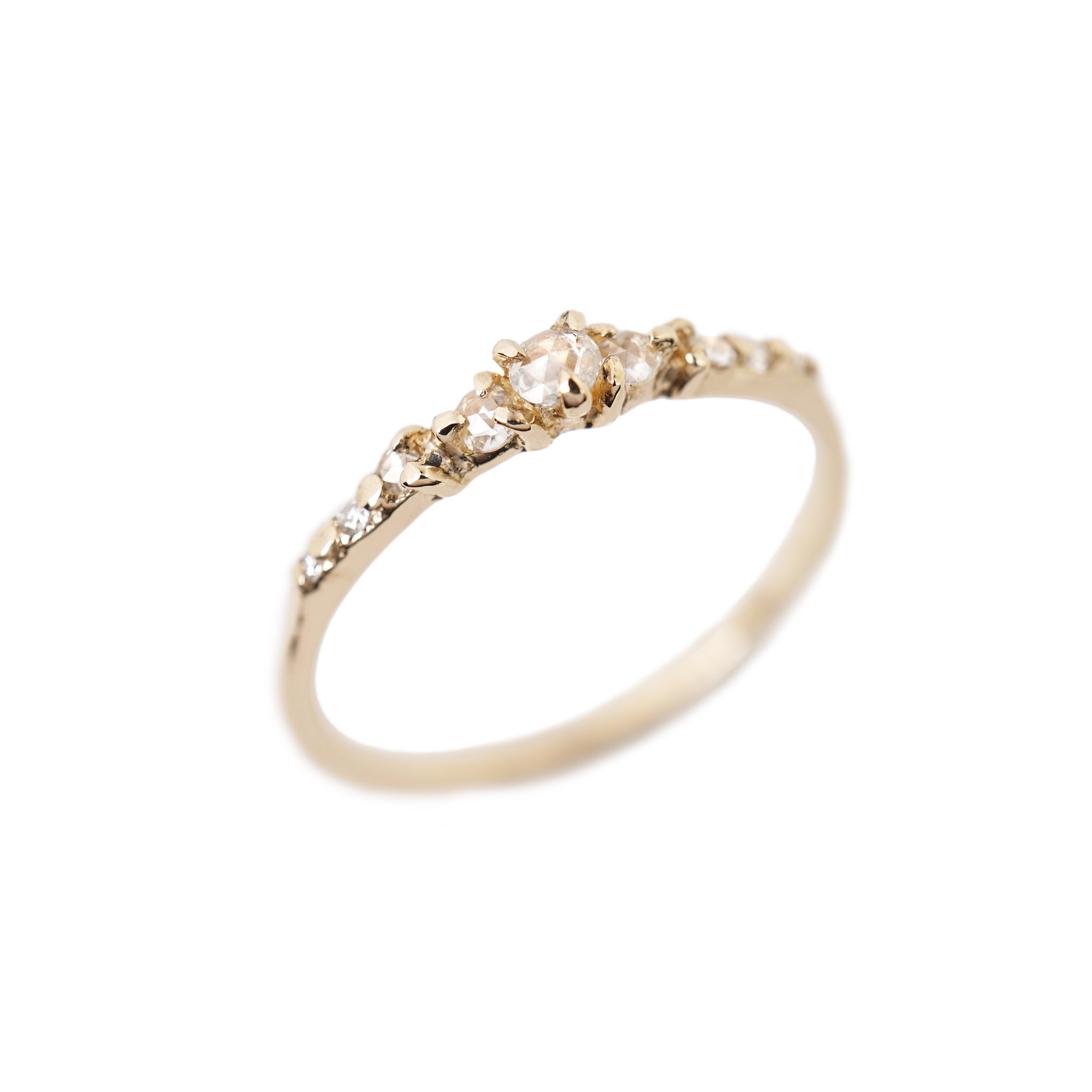 Gouden Cyndra ring met diamanten van Laurie Fleming