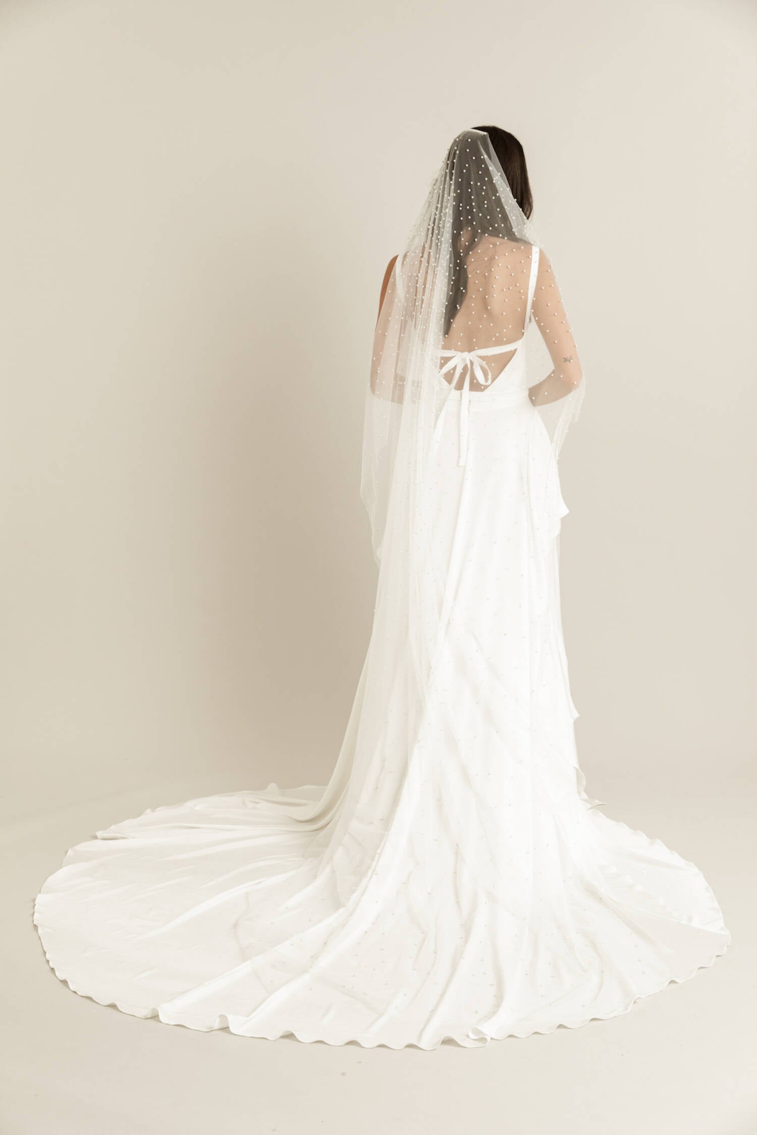 Iona veil Bohemian sluier met strass van Rue De Seine