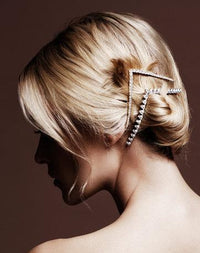 Lelet NY Vee haarclip met strass