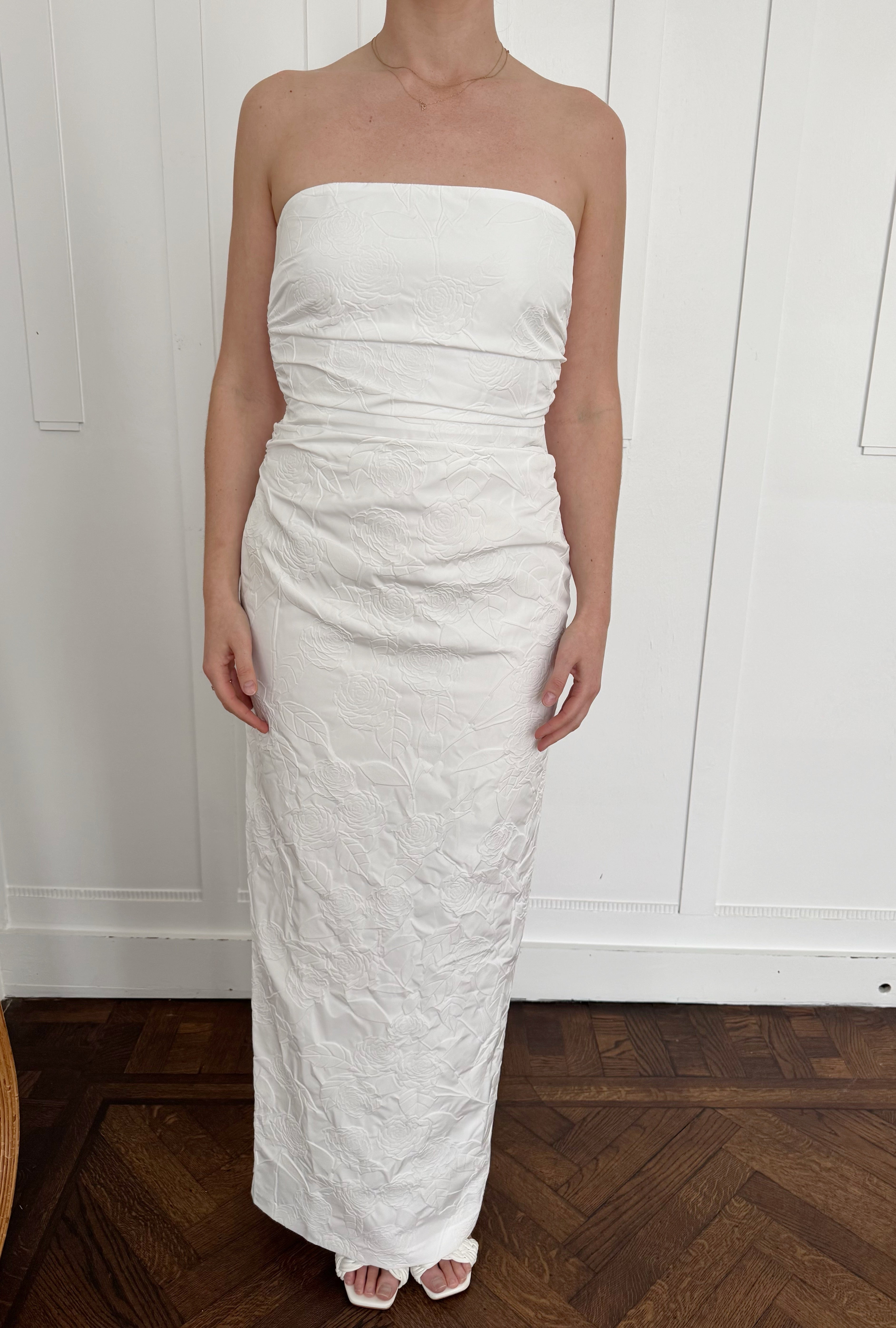 fitted lace wedding dress Bernadette Long Dress Vera – Wild at Heart