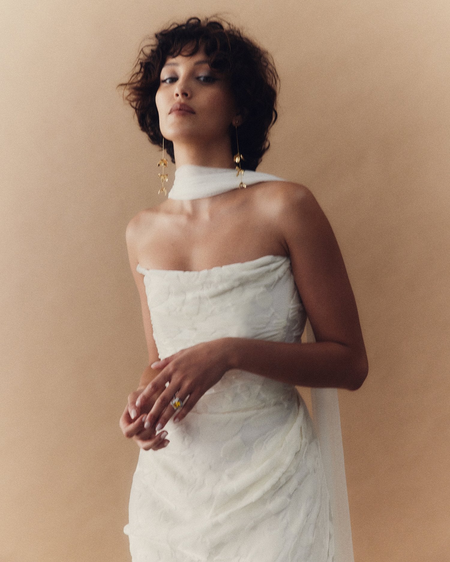 Camille trouwjurk Prea James Bridal. Strapless en corset.