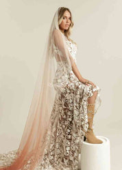 Horizon veil Bohemian gekleurde sluier van Rue de Seine