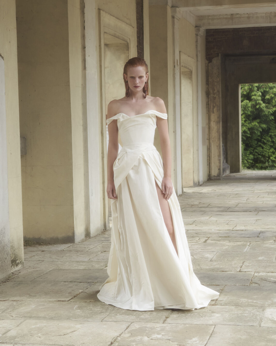 Tabitha trouwjurk van Vivienne Westwood.  Gedragen door Lady Gaga. Exclusief verkrijgbaar bij Wild At Heart Bridal Nederland.