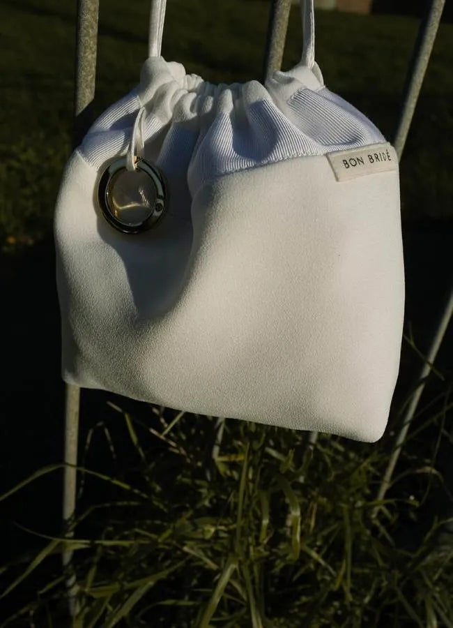Handtas in ivory van Bon Bride