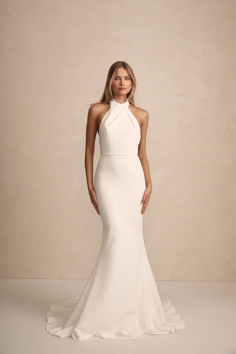 Grayson trouwjurk, halter model van Made With Love bridal