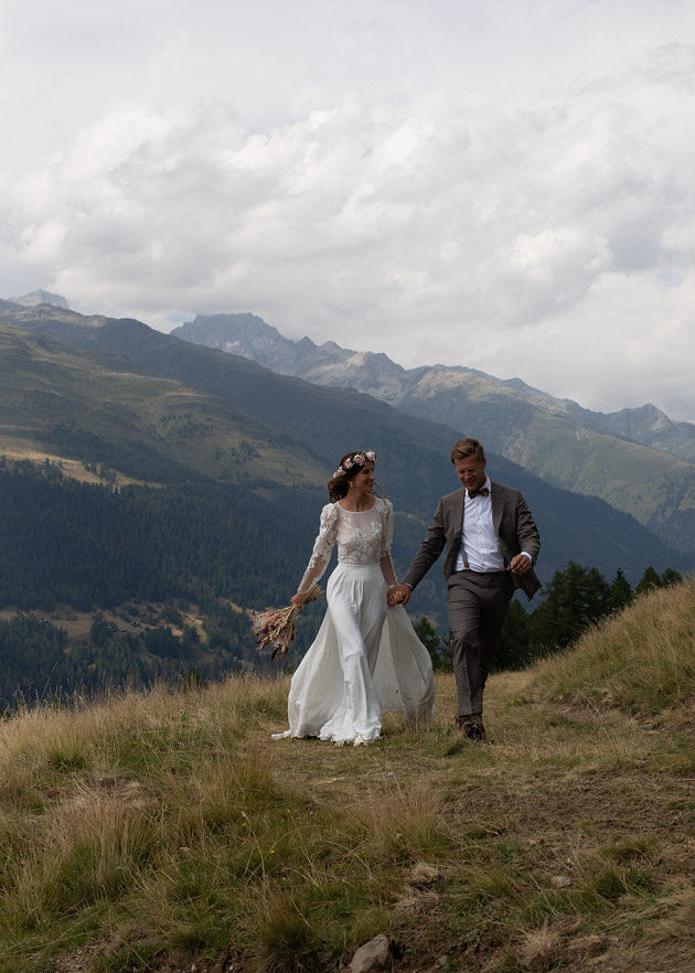 Real bride Marion: trouwen te midden van de Zwitserse bergen