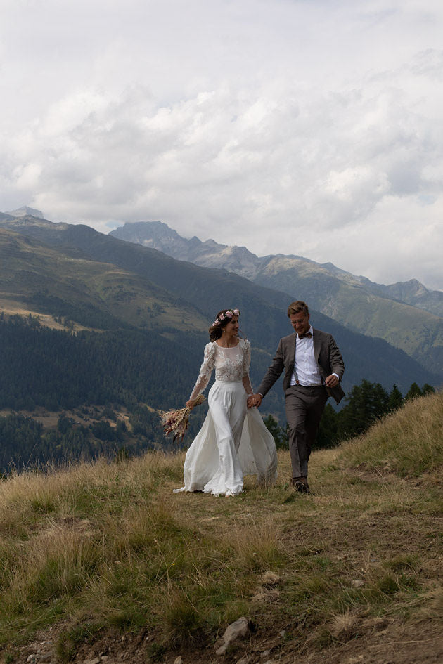 Real bride Marion: trouwen te midden van de Zwitserse bergen