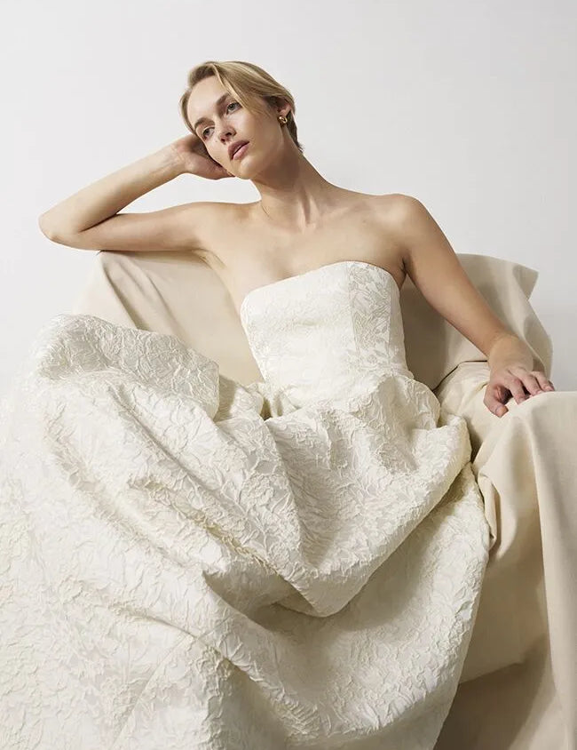 Brocade trouwjurk BB87 Bon Bridé