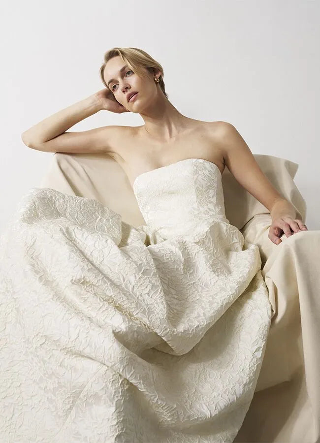 Brocade trouwjurk BB87 Bon Bridé