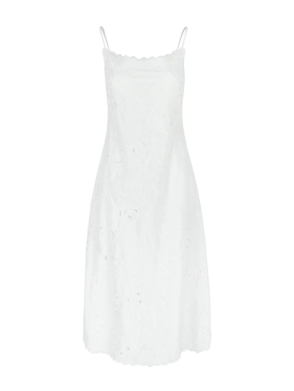 Dress petit Beurre, wit katoenen zomerjurk van Bernadette 