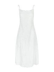 Dress petit Beurre, wit katoenen zomerjurk van Bernadette 