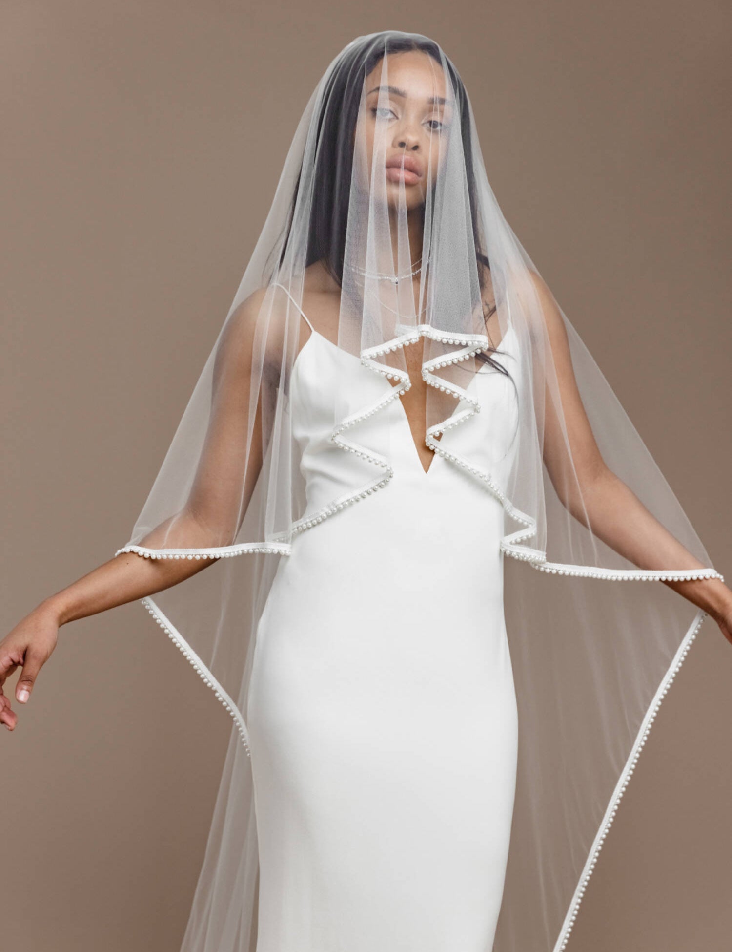 Salt veil Bohemian parel sluier van Rue de Seine 