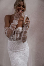 Made With Love Bridal Tulle Gloves