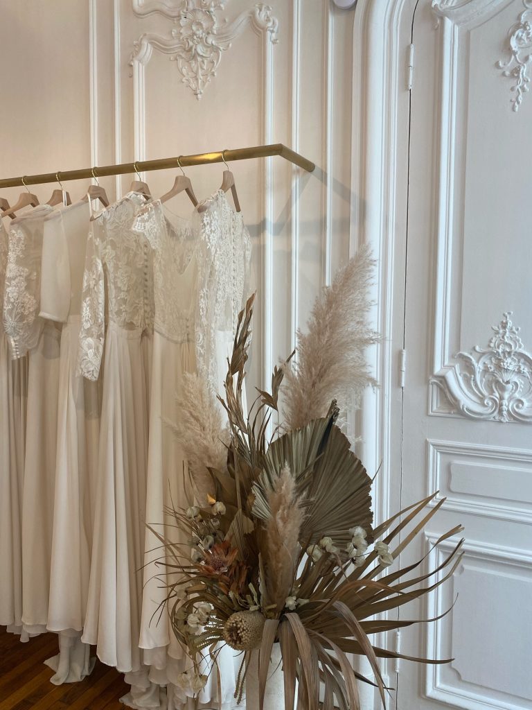 Caroline Takvorian Paris boutique wedding dress